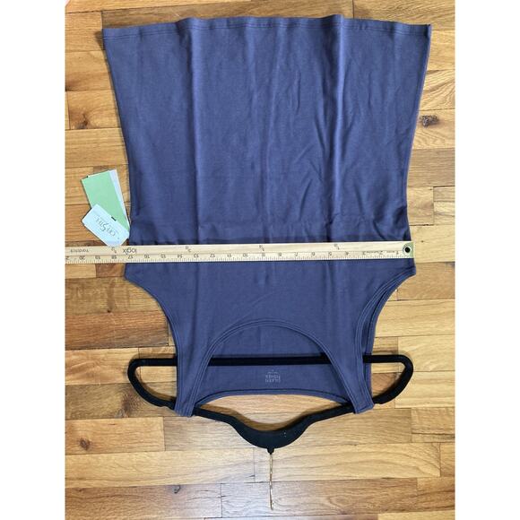 NWT Eileen Fisher Organic Cotton Lycra Twilight Blue Round Neck Tank Top Small - Picture 9 of 9